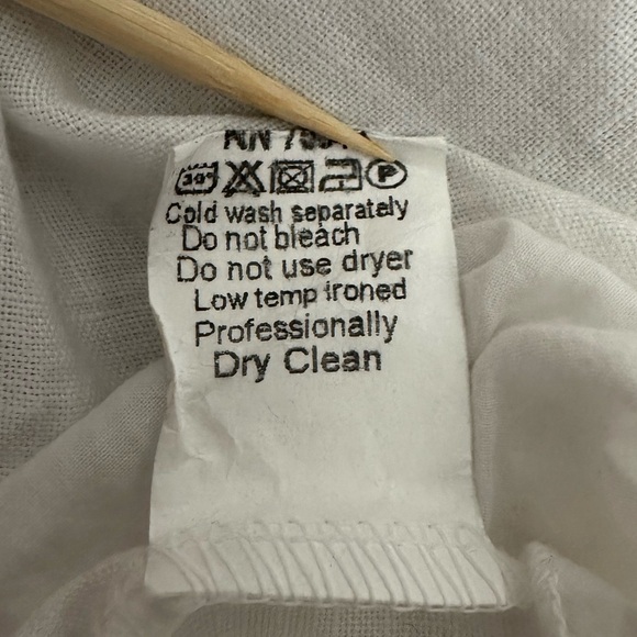 TERZO MILLENNO Linen Blouse Size L - Picture 4 of 6